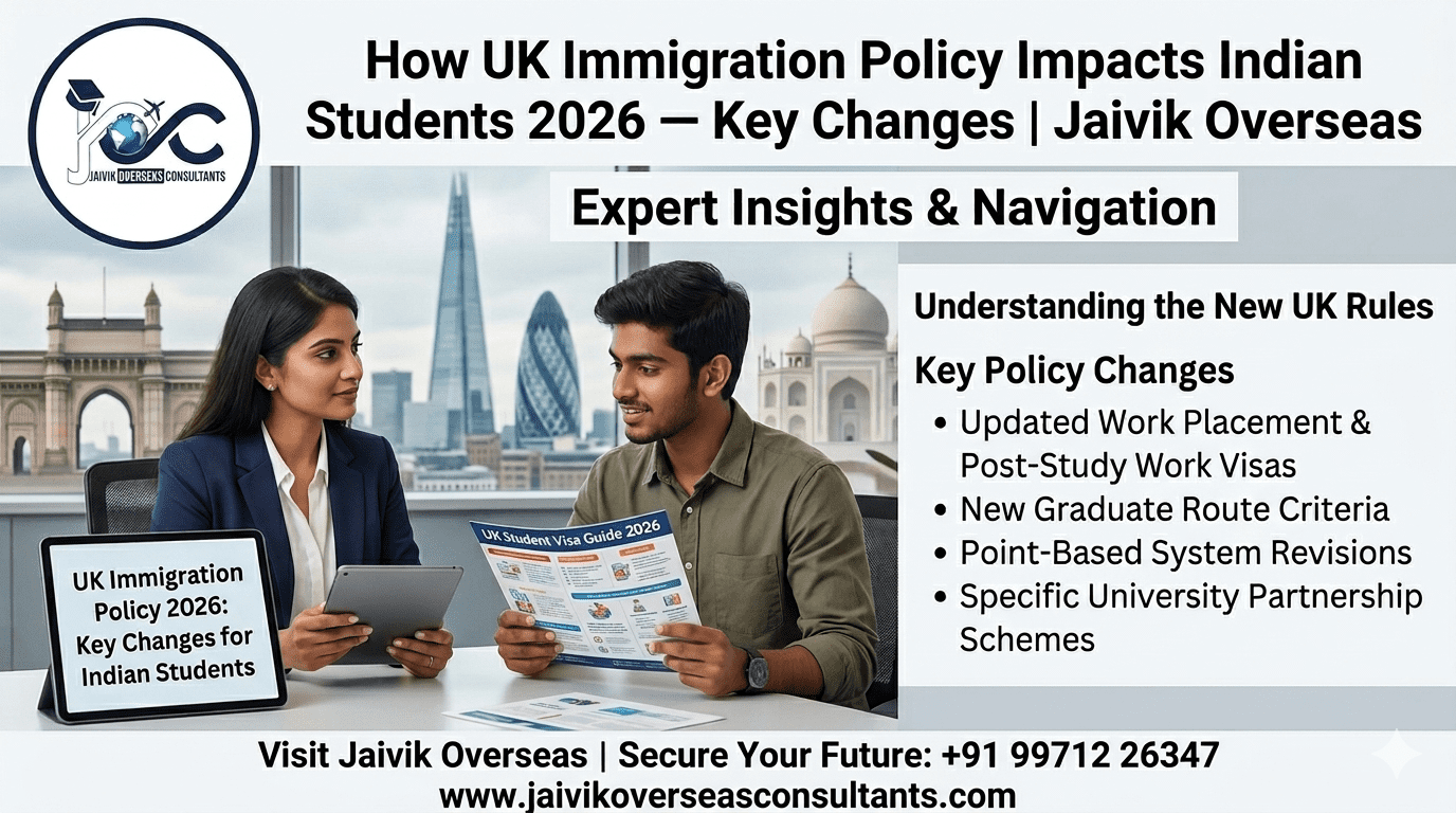 How UK Immigration Policy Impacts Indian Students 2026 - Key Changes | Jaivik Overseas