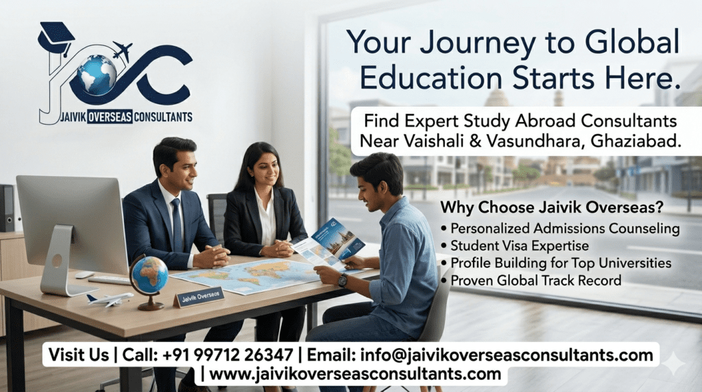 Study Abroad Consultants Near Vaishali and Vasundhara Ghaziabad - Jaivik Overseas